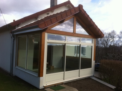 Veranda alu blanc
