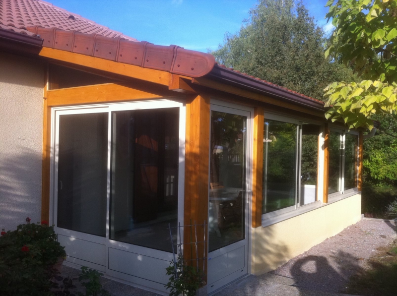 Veranda alu blanc
