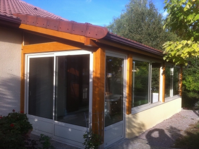 Veranda alu blanc
